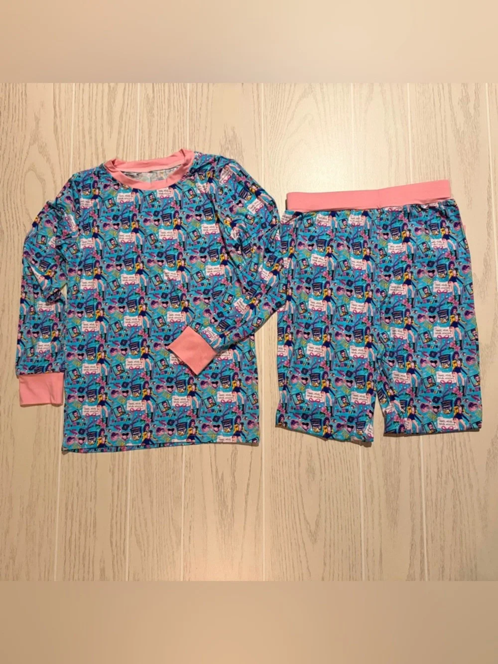Boutique Bamboo Pajama Set Girls 10Y Kpop Demon Hunters 2Pc Soft Stretch